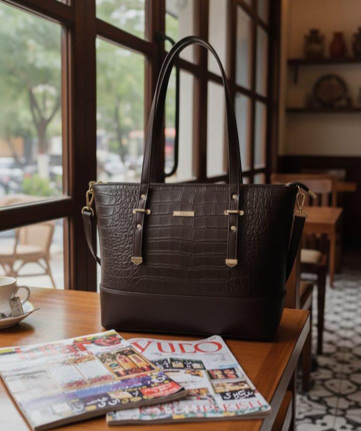 Croc City Tote — Chocolate