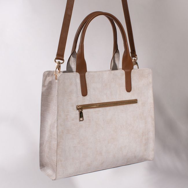 Classic Textured Leather Tote