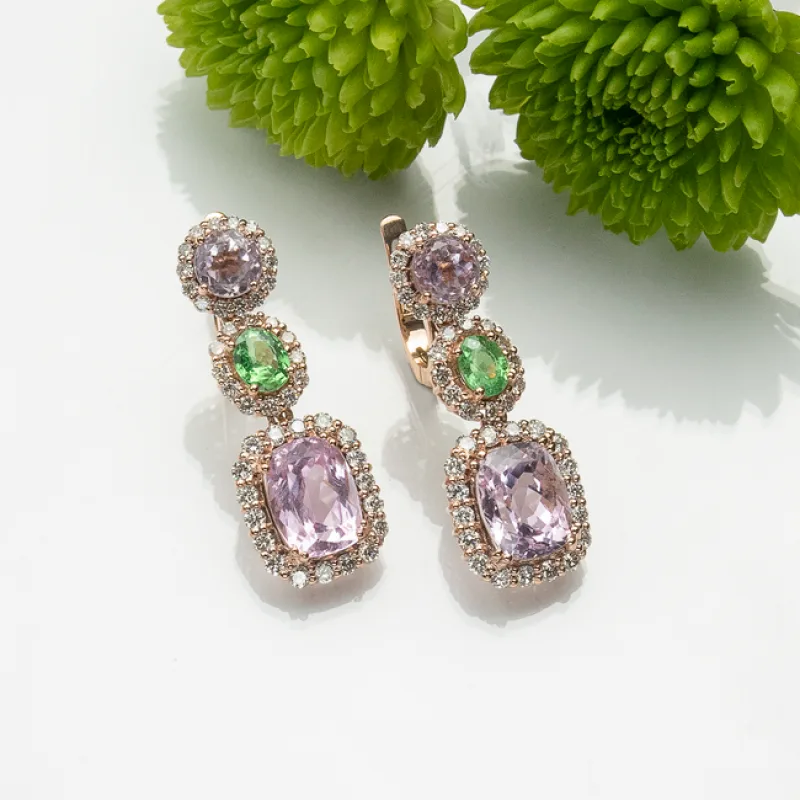 Modern Cotton Hoop Earring
