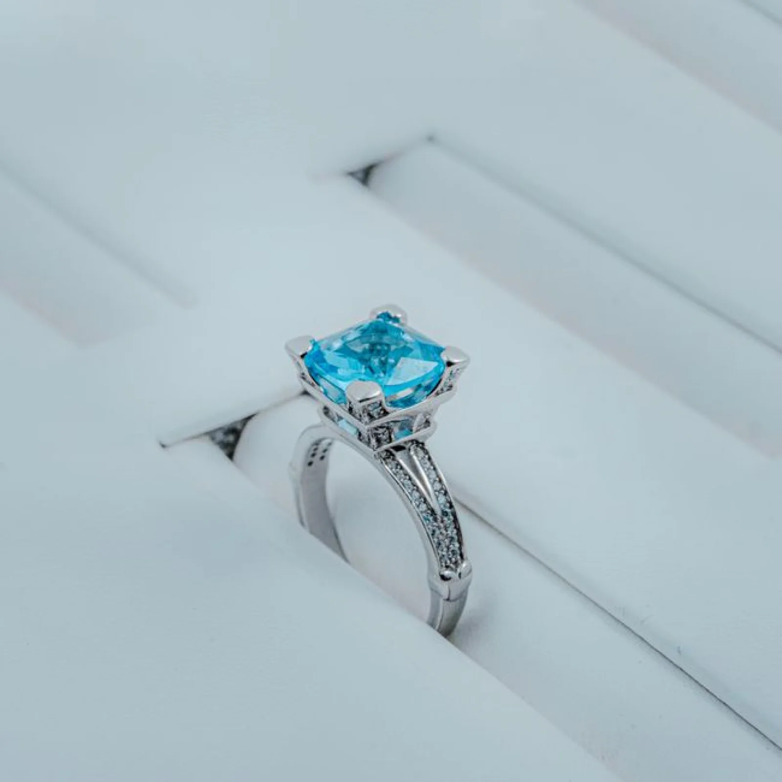 Modern Linen Statement Ring